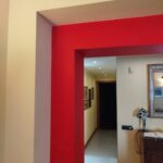 rosso gocce di colore